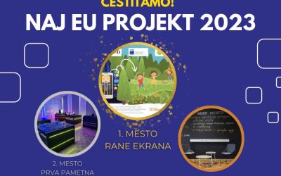 S projektom RANE EKRANA smo zmagali na natečaju “NAJ EU projekt 2023” – naše aktivnosti nadaljujemo s projektom Pravica do odraščanja brez e-živega peska