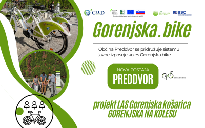 Gorenjska.bike zdaj tudi v Preddvoru